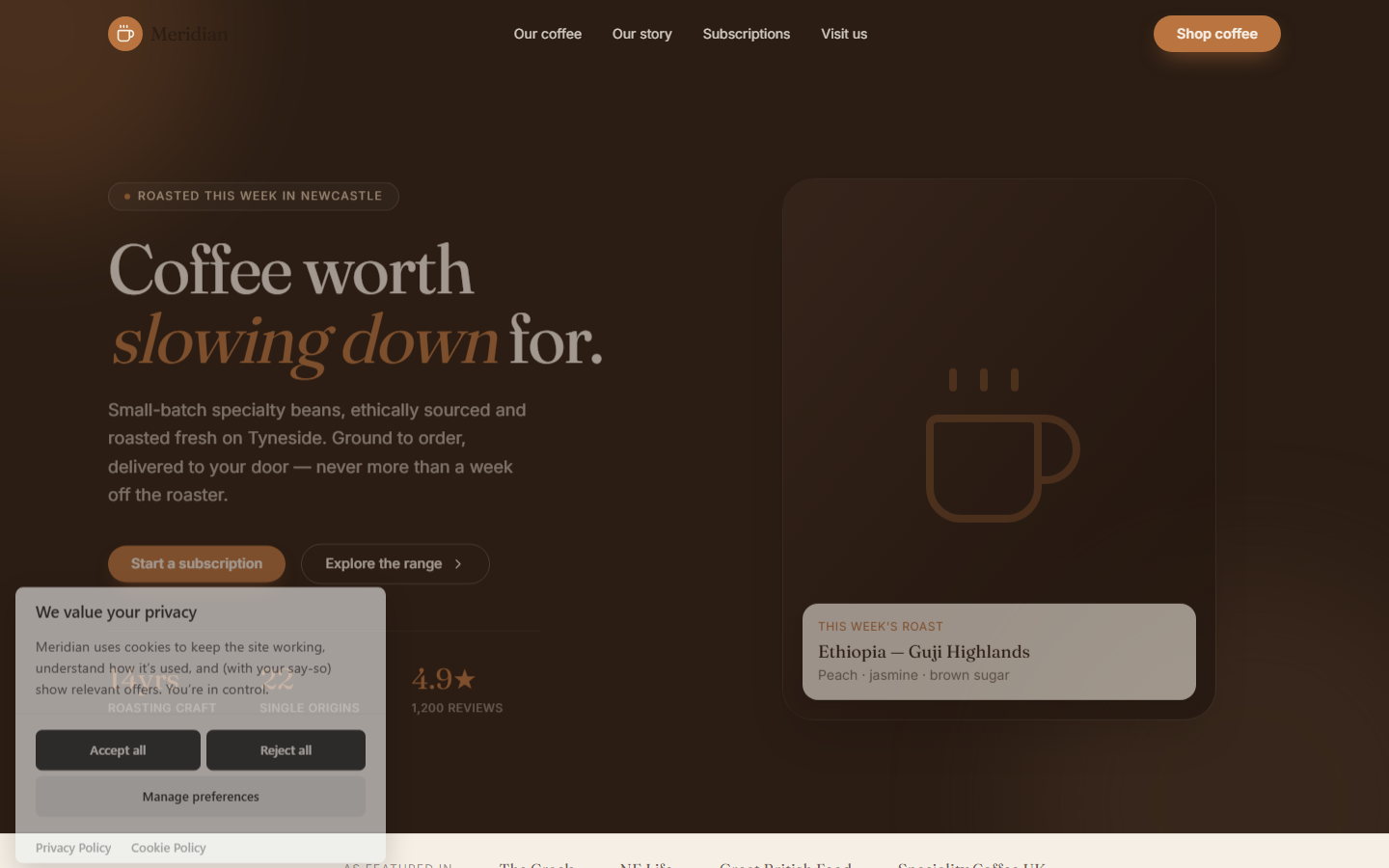 Meridian Coffee preview